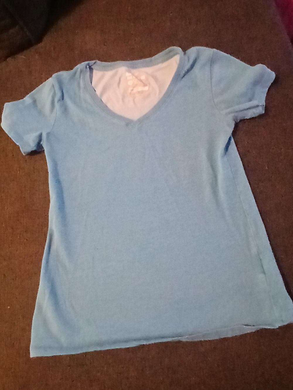 Nike Light Blue V-Neck Short Sleeve Tee